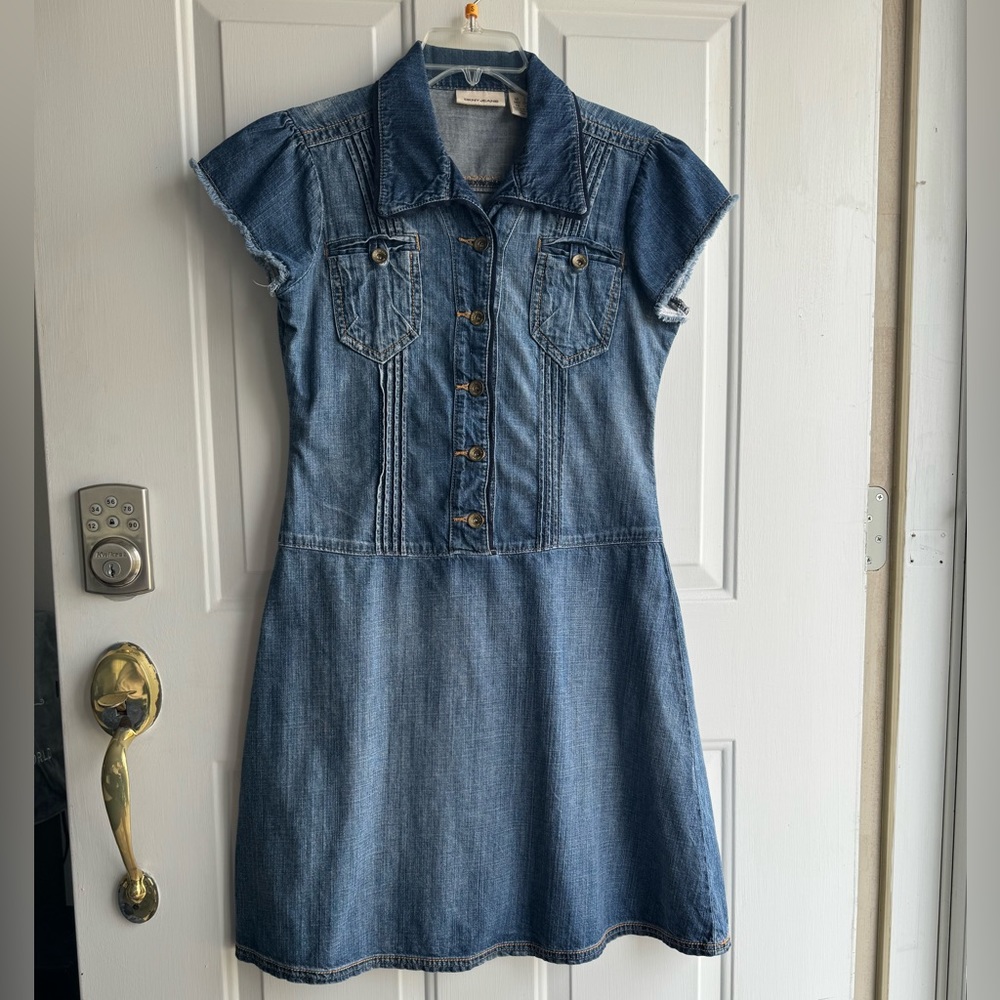 DKNY Women’s DENIM JEAN DRESS-SMALL
